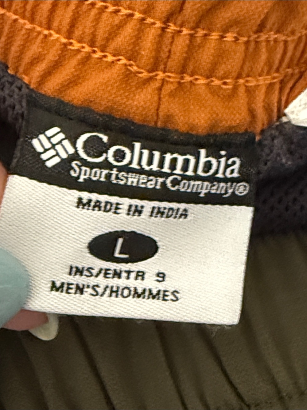 Columbia Men’s Olive Cargo Shorts w Built-In Belt Size Large - Picture 2 of 10